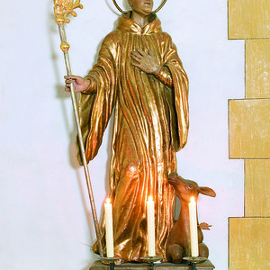 Hl. Ägidius, barocke Statue in der Pfarrkirche Obdach